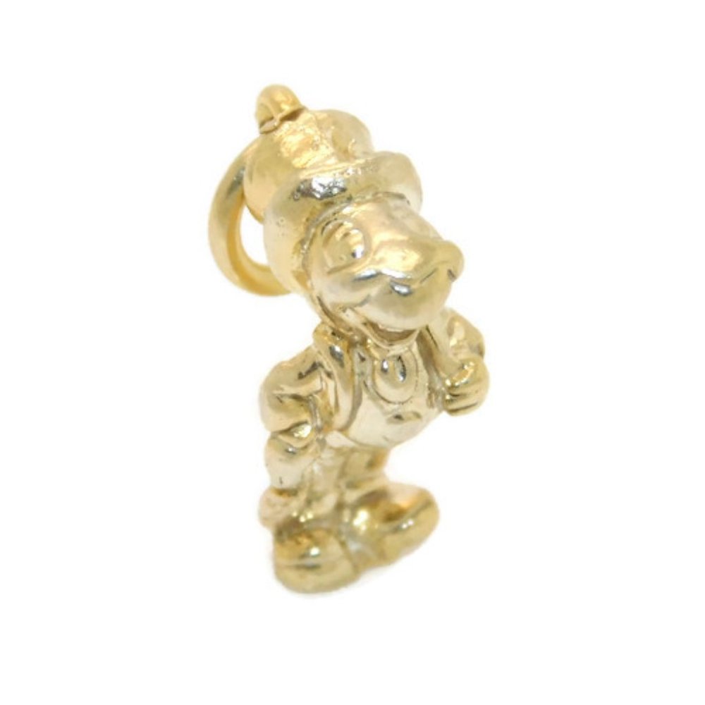 Jiminy Cricket Charm Pendant 14k Yellow Gold